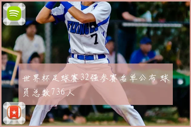 世界杯足球赛32强参赛名单公布 球员总数736人