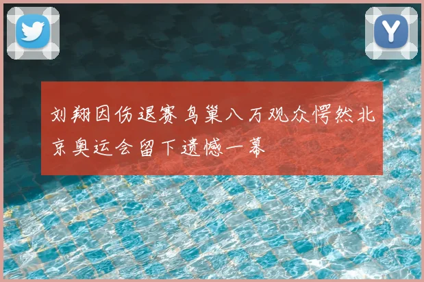 刘翔因伤退赛鸟巢八万观众愕然北京奥运会留下遗憾一幕